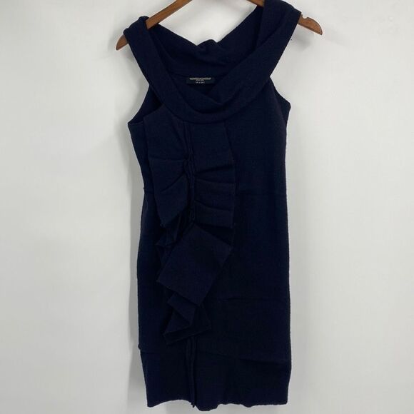 All Saints Wool Peekoa Sheath Dress 2 - Picture 4 of 6